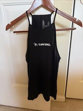 Loving. Black High-Neck Tank Top